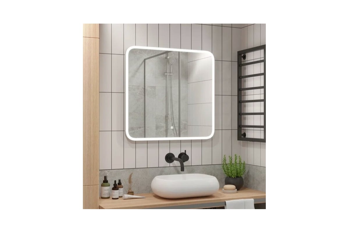 Зеркало для ванной Uperwood с led-подстветкой Foster 80x80 см 291020570 ...