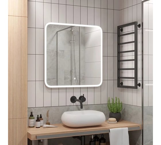 Зеркало для ванной Uperwood с led-подстветкой Foster 80x80 см 291020570