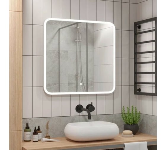 Зеркало для ванной Uperwood с led-подстветкой Foster 80x80 см 291020570