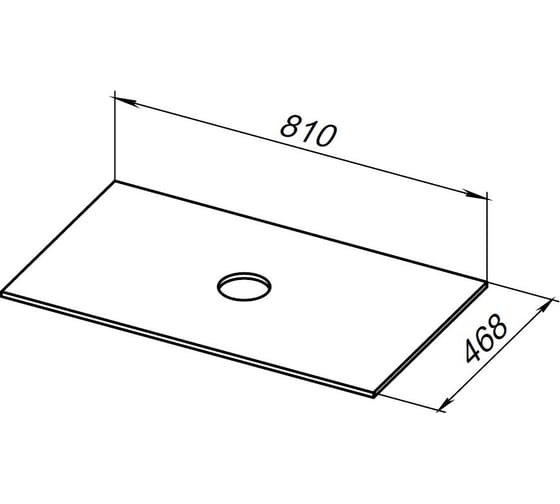 Столешница ALLEN BRAU FANTASY 80 grey structure 1.11009.G-S 00274493