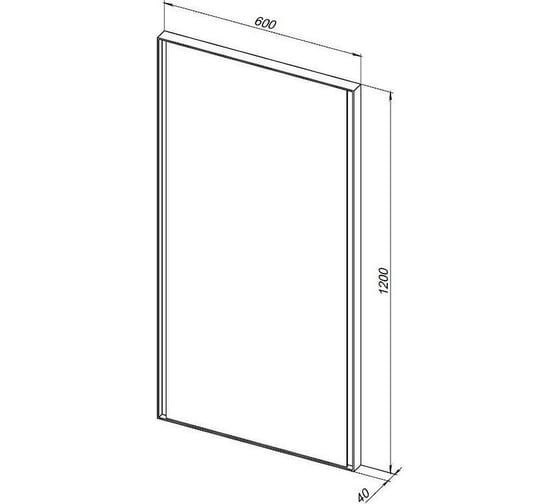Зеркало 600x1200 ALLEN BRAU INFINITY 1.21020.BL 00298470