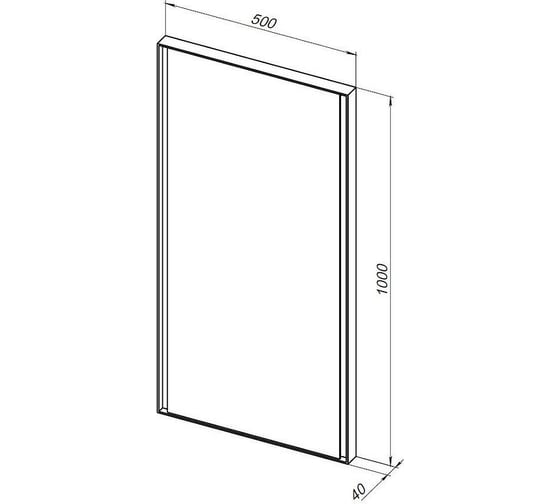 Зеркало 500x1000 ALLEN BRAU INFINITY 1.21021.BL 00298471