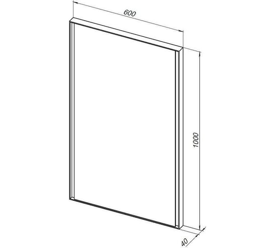 Зеркало ALLEN BRAU INFINITY 600x1000 1.21019.BL 00298469