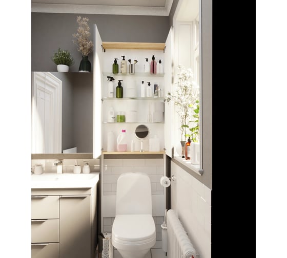 Шкаф напольный 1Marka Gaula 60Н 2д. White У92519