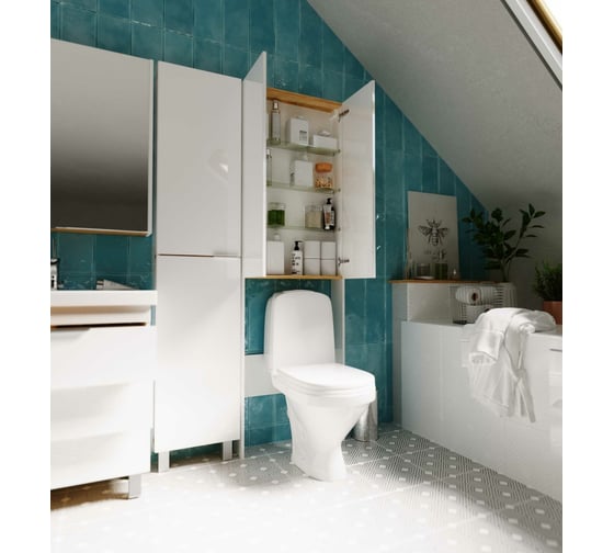 Шкаф напольный 1Marka Gaula 60Н 2д. White У92519