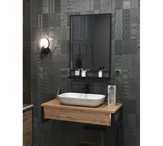 Зеркало 1Marka GRUNGE LOFT 60П Ц0000007990