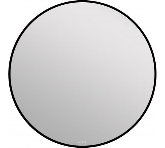 Зеркало Cersanit ECLIPSE smart 80x80 с подсветкой, круглое, черная рамка 64147