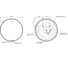 Зеркало Cersanit ECLIPSE smart 80x80 с подсветкой, круглое, черная рамка 64147 6