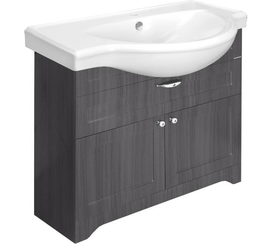 Напольная тумба Sanita CLASSIC графит 80-20 00000114616