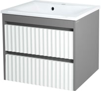 Подвесная тумба Brevita BALATON - 75 с 2 ящиками, комбинированный BAL-06075-01-012Я