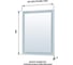Зеркало Aquanet Алассио new 8085 с LED подсветкой, 800х850x32 мм, сенсорный выключатель 00249345 9