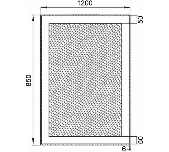 Зеркало Aquanet Алассио new 12085 с LED подсветкой, 1200х850x32 мм, сенсорный выключатель 00249349
