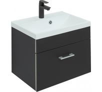 Тумба Aquanet Верона 50 черный матовый 00272430