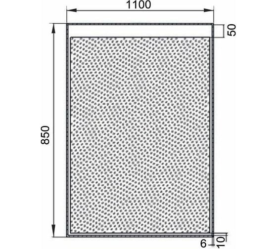 Зеркало Aquanet Палермо new 11085 с LED подсветкой, 1100х850x32 мм, сенсорный выключатель 00249355