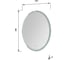 Зеркало Aquanet Комо new с LED подсветкой, 600x850x32 мм, сенсорный выключатель 00249357 4