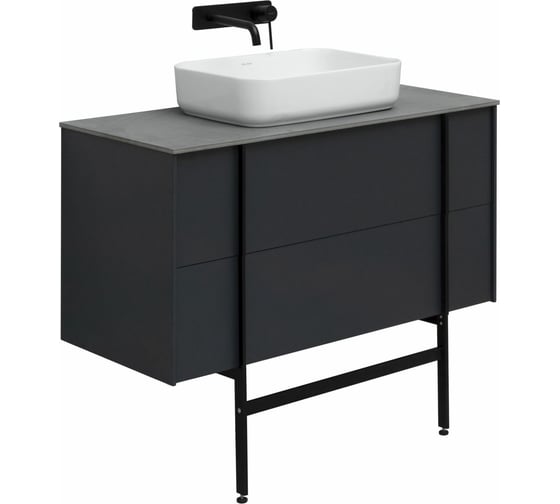 Тумба под раковину ALLEN BRAU Reality 100 anthracite matt 1.32007.AM 00274399
