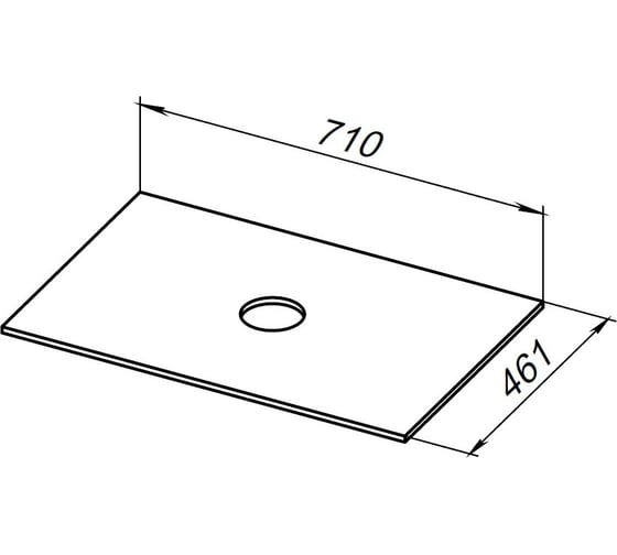 Столешница ALLEN BRAU Reality 1.32022.G-S 70 grey structure 00274549