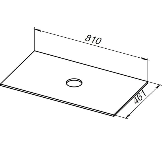 Столешница ALLEN BRAU Reality 1.32023.G-S 80 grey structure 00274556