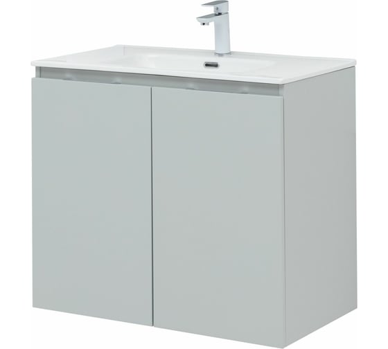 Подвесная тумба Aquanet Алвита new 80 2 двери, серый 00277528
