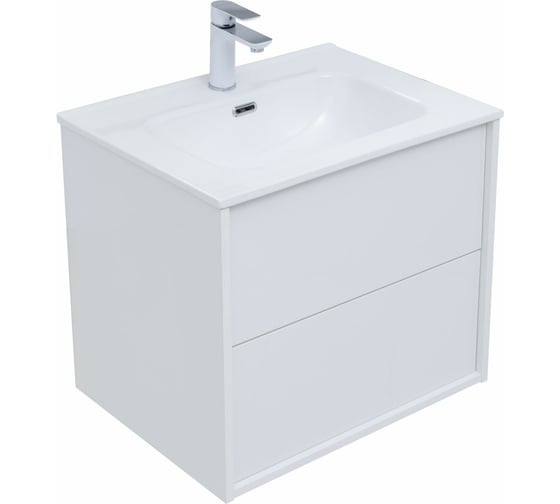 Тумба Aquanet Lino 60 (Flat) белый глянец 00287540