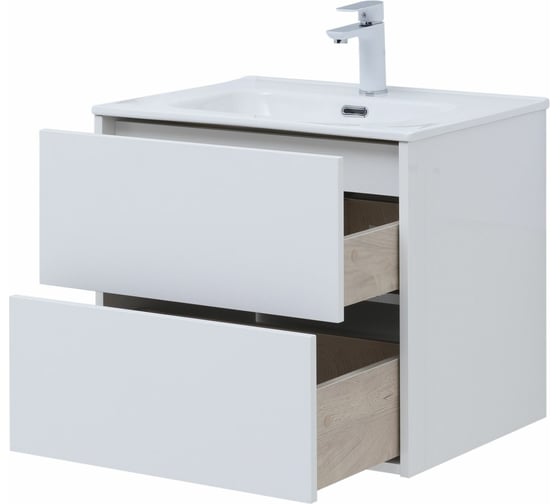 Тумба Aquanet Lino 60 (Flat) белый глянец 00287540