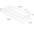 Прямоугольная полка FIXSEN Hotel одноэтажна, черная FX-31003G 4
