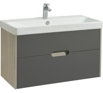 Тумба под раковину AQUATON Оливия 90 грей, дуб ойстер 1A254401OLUG0