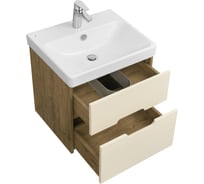 Тумба под раковину Акватон Оливия 55 бежевый, дуб велл 1A254201OLVG0