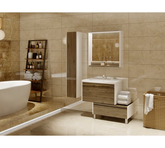Зеркало Акватон Капри 80 Таксония темная 1A230402KPDB0