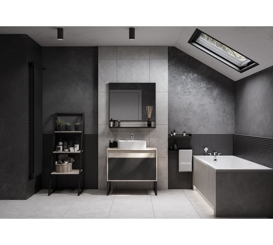 Зеркало AQUATON Лофт Урбан 80 дуб орегон 1A247902LQX50