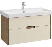 Тумба под раковину AQUATON Оливия 90 бежевый, дуб велл 1A254401OLVG0
