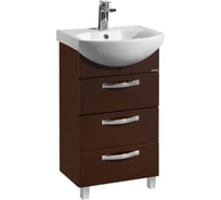 Тумба под раковину AQUATON Ария 50 Н темно-коричневая 1A140201AA430