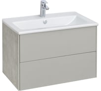 Тумба под раковину AQUATON Сохо 75 cлэйт, галька серая 1A258101AJ9A0