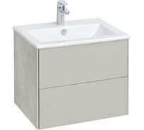 Тумба под раковину AQUATON Сохо 60 cлэйт, галька серая 1A258001AJ9A0