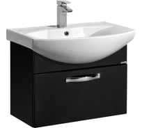 Тумба под раковину AQUATON Ария 65 черный глянец 1A134001AA950
