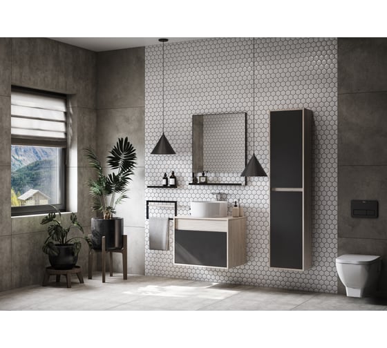 Зеркало Акватон Aquaton Лофт Урбан 65 дуб орегон 1A254102LQX50