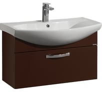 Тумба под раковину AQUATON Ария 80 подвесная, темно-коричневая 1A141701AA430