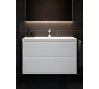 Тумба под раковину AQUATON Римини 80 белый глянец NEW 1A226701RN010