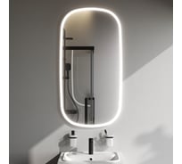 Зеркало AM.PM сложной формы, с контурной LED-подсветкой, ИК- сенсором, вытянутое, 65x124 см M8FMOX0651WGH