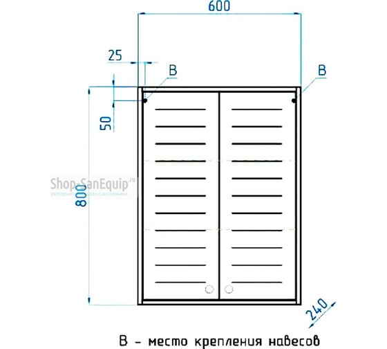 Шкаф Style Line "Кантри 600", венге ЛС-00000465