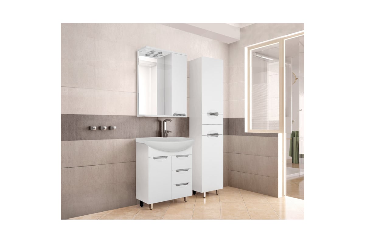 Тумба Style Line \"Жасмин 70\" (3 ящ.) под умывальник Балтика 70 ЛС ...