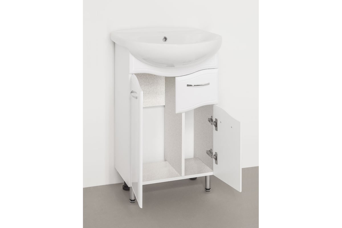 Тумба Style Line Волна 11 (1 ящ.) под умывальник Антик 55, ЛС-00000098 ...