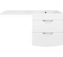 Подвесная тумба Style Line "Жасмин 2 60" (2 ящ.), Космос/Даллас 120, Люкс белая, PLUS ЛС-00000577