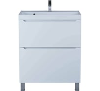 Тумба под раковину для ванной uperwood Tanos 70 см, напольная, белая, 2 ящика 291120330