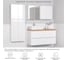 Подвесной шкаф ИТАНА Сity 60 600x150x900 Белый глянец 4627189087798 15