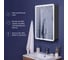 Зеркальный шкаф с подсветкой ИТАНА Miro 50 500x150x790 1С правое Графит 3-810UP 4657773604773 8