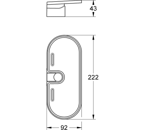Пластиковая полочка Grohe Vitalio Universal 27725000