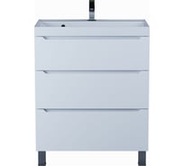 Тумба под раковину для ванной uperwood комнаты Tanos напольная 70 см, белая, 3 ящика 291020330