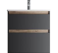 База под раковину AM.PM X-Joy подвесная, 65 см, 2 ящика, черный матовый M85AFHX0652BM