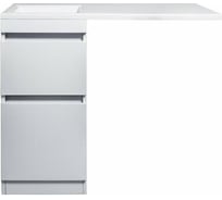 Напольная тумба Style Line "Даллас 100", Люкс белая PLUS СС-00000514